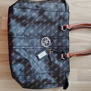 Guess Black and Brown Women's Tote Bag